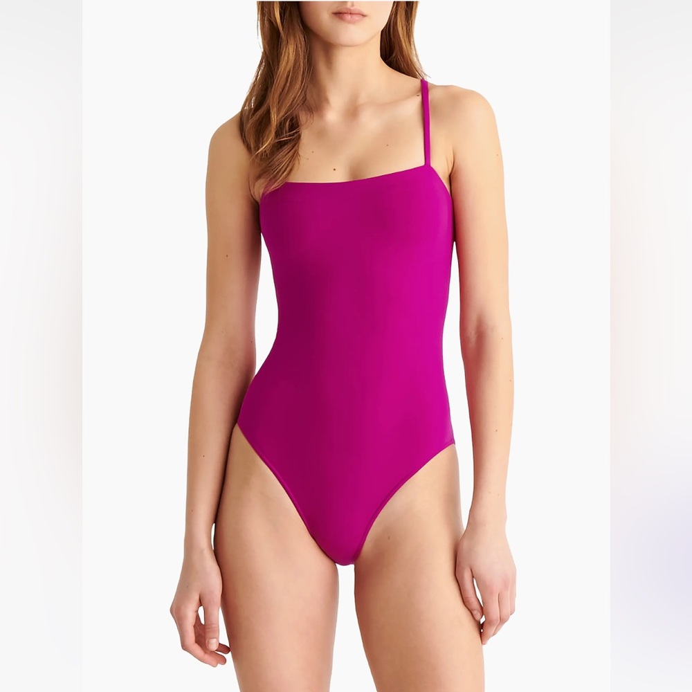 NWOT ERES Aquarelle Designer One-Piece Purple Swimsuit | Size 12 | $455 MSRP
